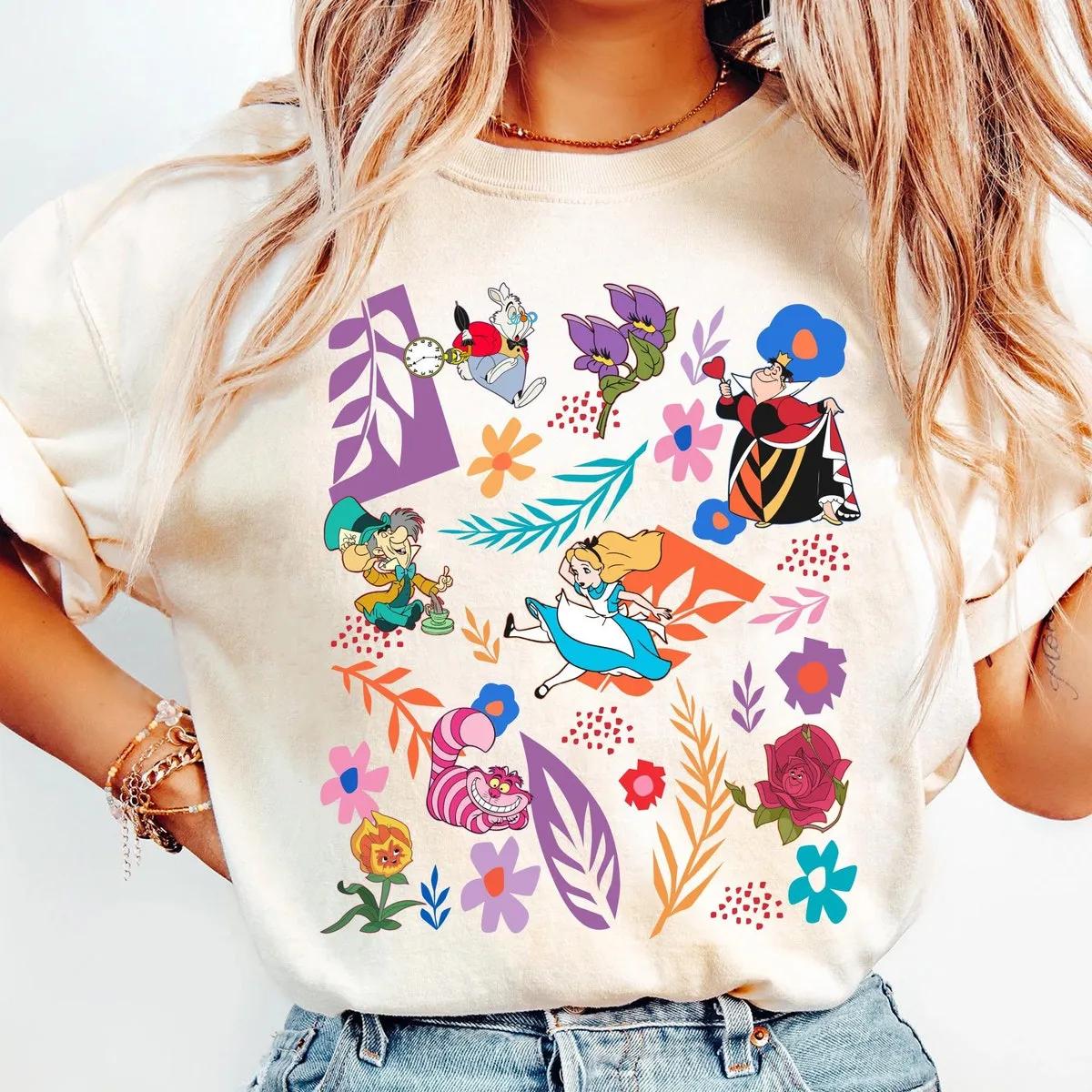 Alice In Wonderland Boho Wildflower Shirt 1