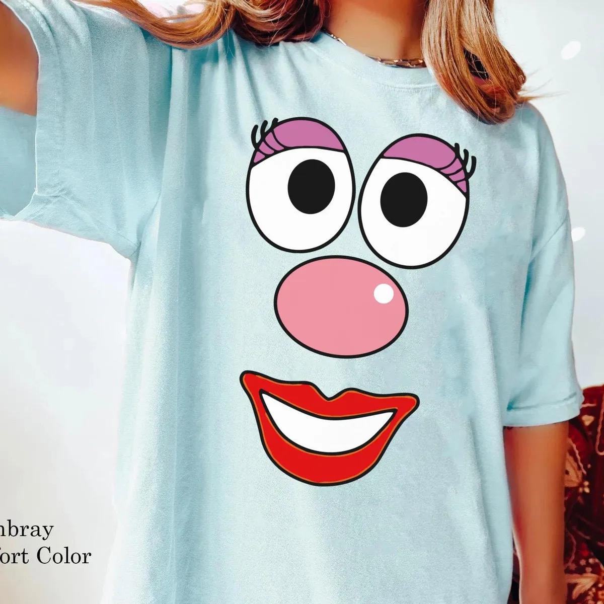 Mr And Mrs Potato Head Big Face Costume Halloween Shirt 4