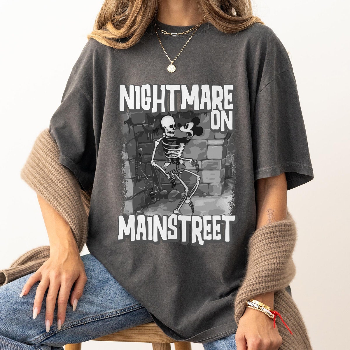 Nightmare On Mainstreet Mickey The Haunted House 1929 Halloween Shirt 3 1