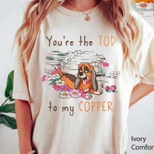 Tod and Copper Friends Matching Couple Shirt 1