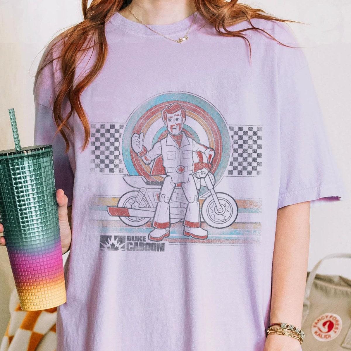 Duke Caboom Motorcycle Target Checkerboard Toy Story Shirt 4