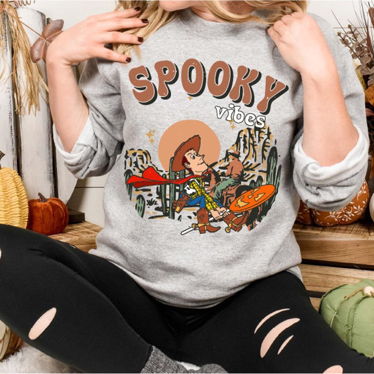 Spooky Vibes Toy Story Woody Spooky Season Halloween Shirt 3