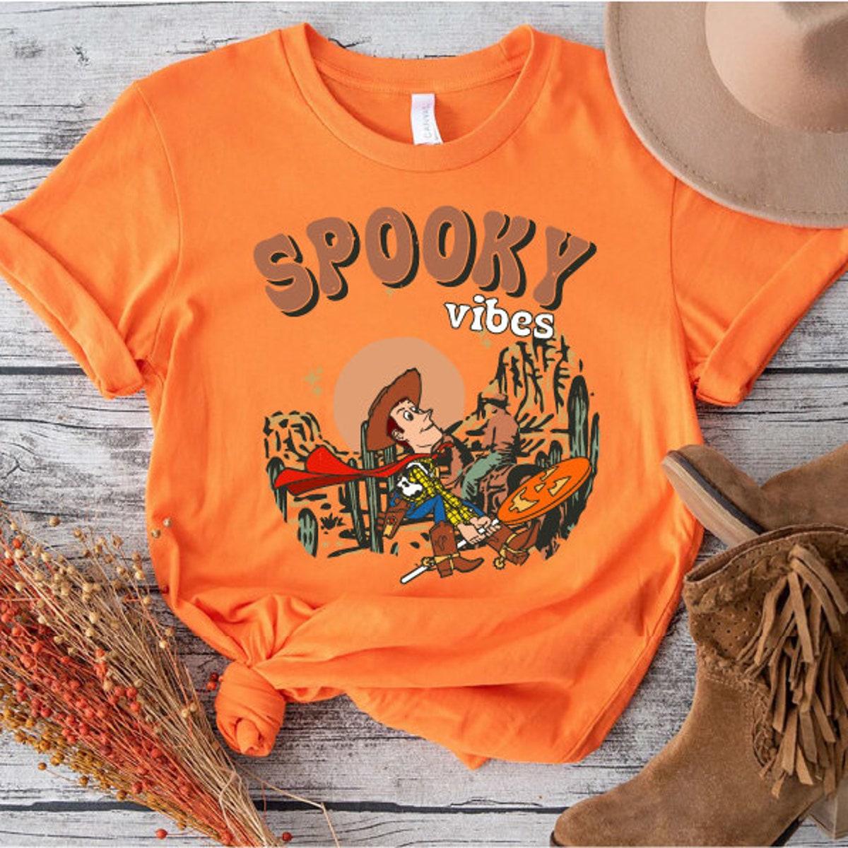 Spooky Vibes Toy Story Woody Spooky Season Halloween Shirt 4