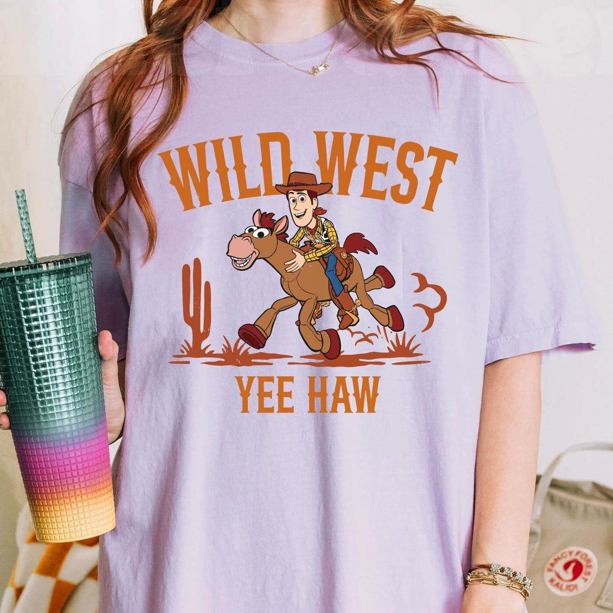 Woody Cowboy And Bullseye Wild West Yee Haw Toy Story Shirt 4