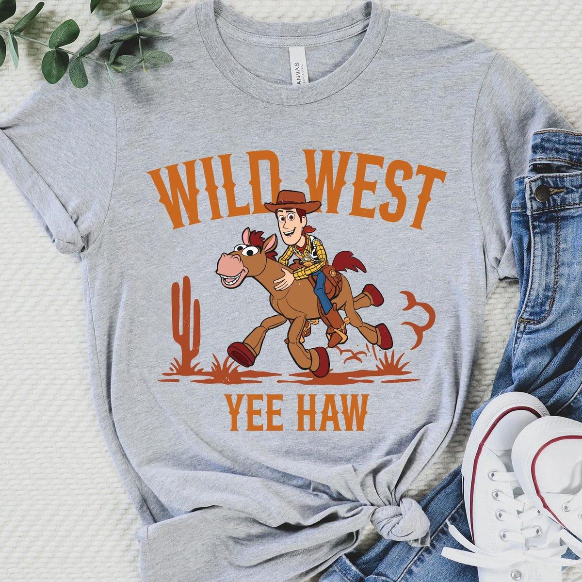 Woody Cowboy And Bullseye Wild West Yee Haw Toy Story Shirt 6