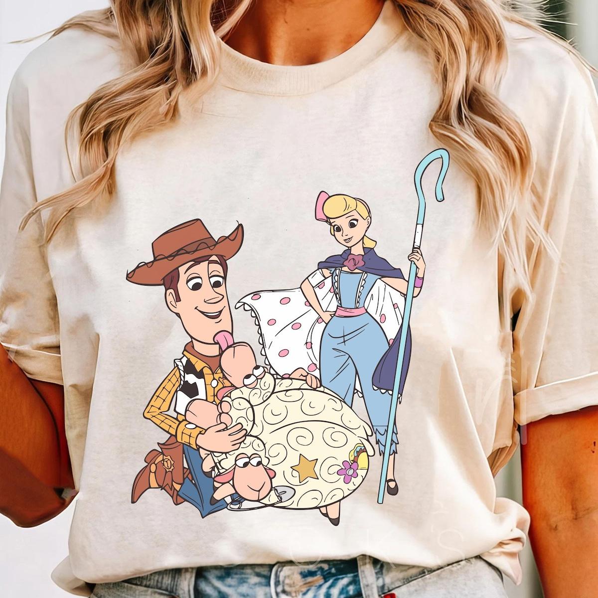 Woody Cowboy Bo Peep And Sheep Toy Story Shirt 1