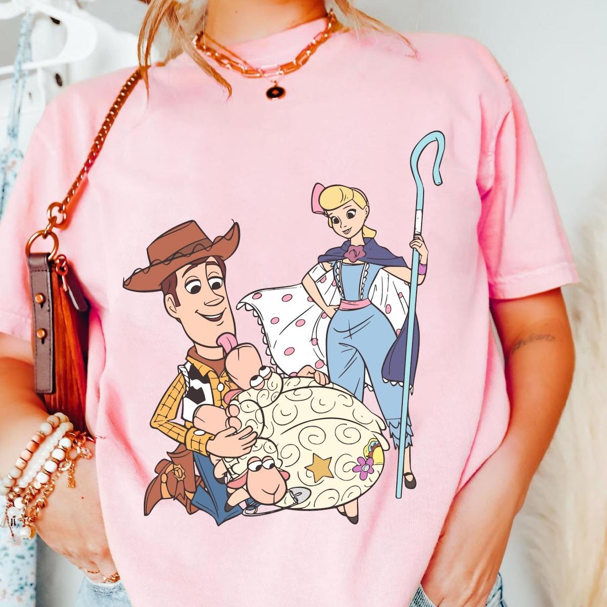 Woody Cowboy Bo Peep And Sheep Toy Story Shirt 3