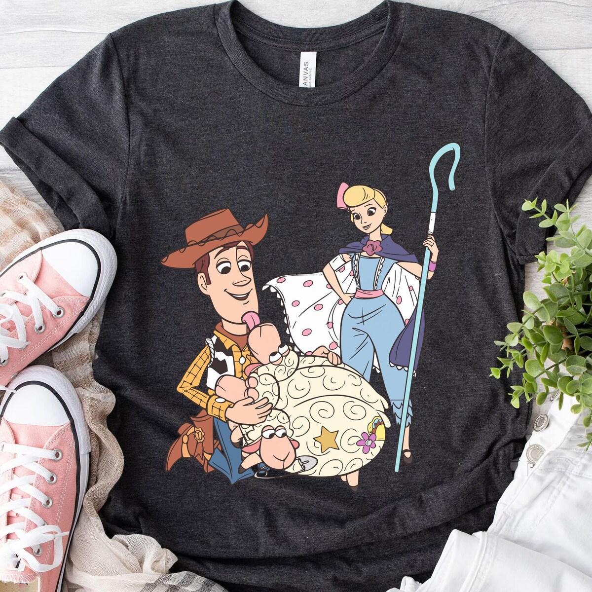 Woody Cowboy Bo Peep And Sheep Toy Story Shirt 5