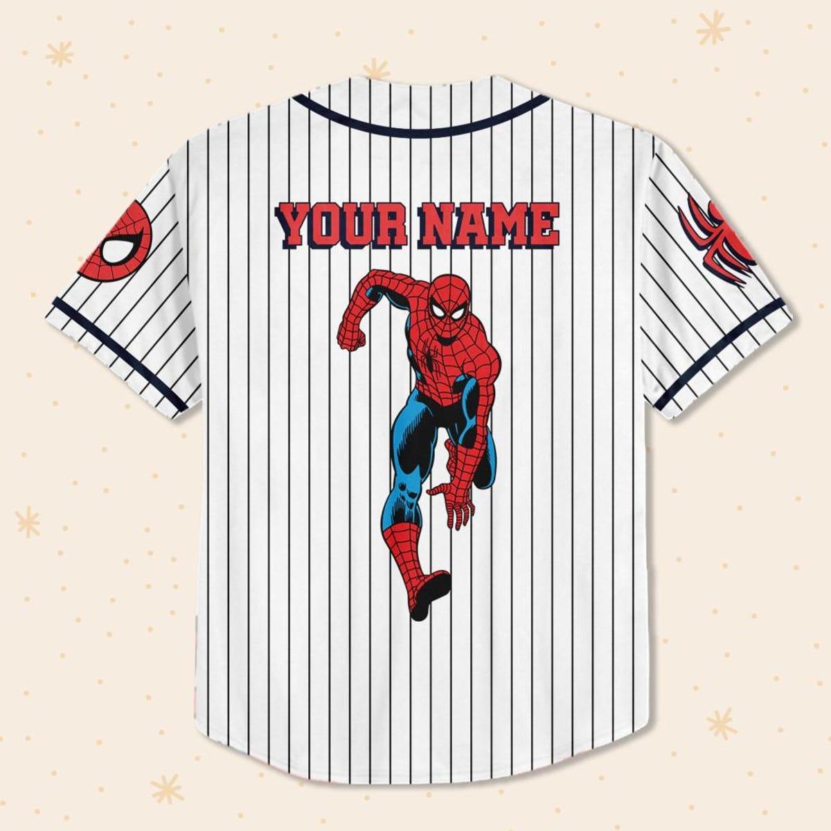 Personalize Disney Amazing Spider Man Vintage Classic Baseball Jersey 3