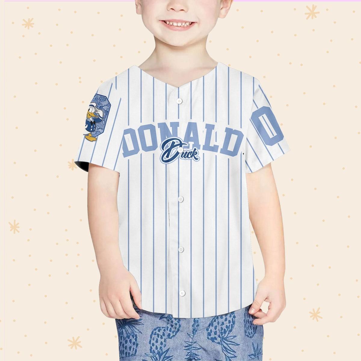 Personalize Donald Duck 1934 Custom Disney Baseball Jersey 4