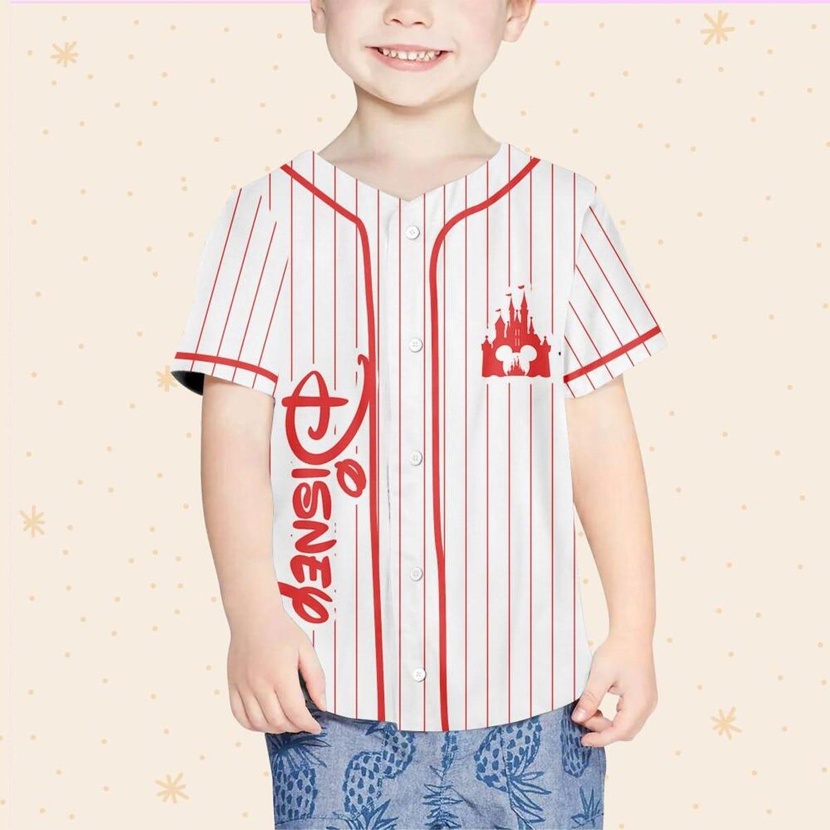 Personalize Mickey Mouse Halloween Magic Kingdom Baseball Jersey 4