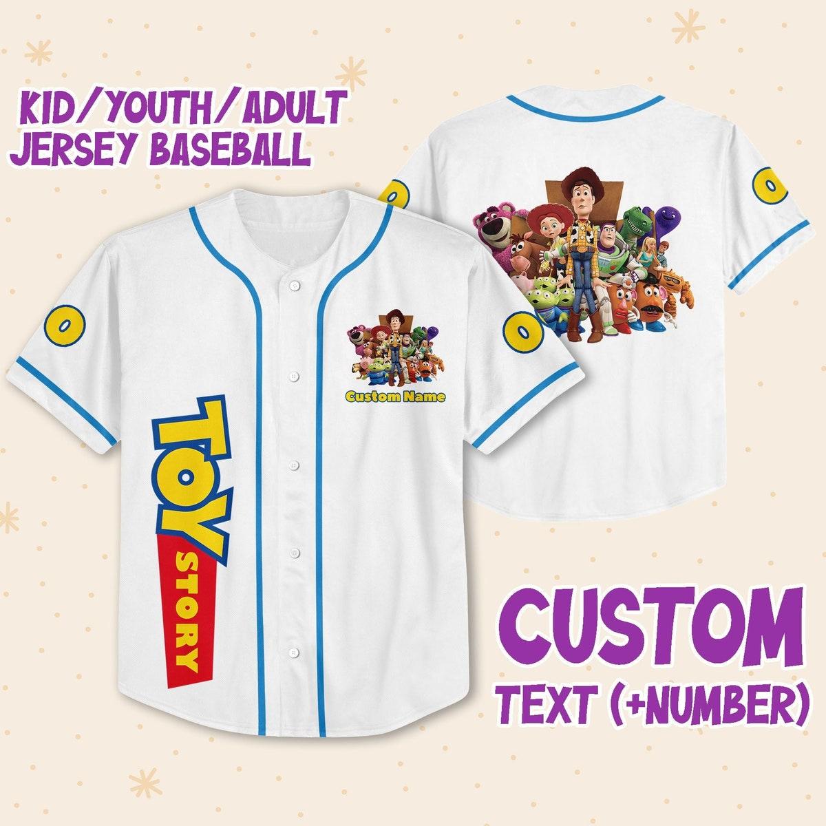 Personalize Toy Story Team Custom Disney Baseball Jersey 1